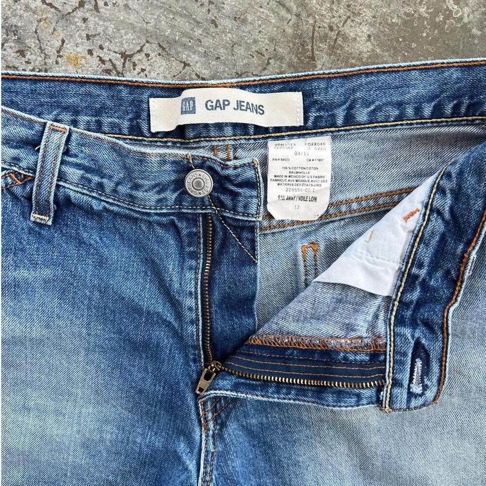 Vintage GAP Denim Shorts Pocket Women’s 12 100% Cotton Medium Wash Y2K - Picture 3 of 8
